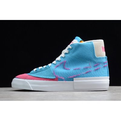 Nike Sb Blazer Mid Edge Mavi Kaykay Ayakkabı Türkiye - ZBPZ87NF